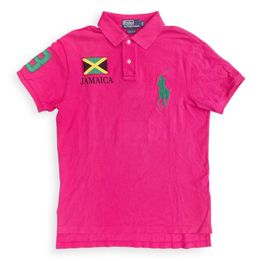 Jamaican Flag Ralph Lauren polo - Pink/Green