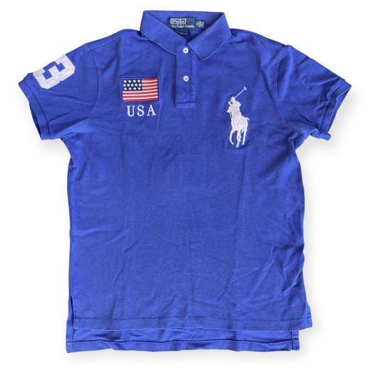USA flag Ralph Lauren polo - Blue